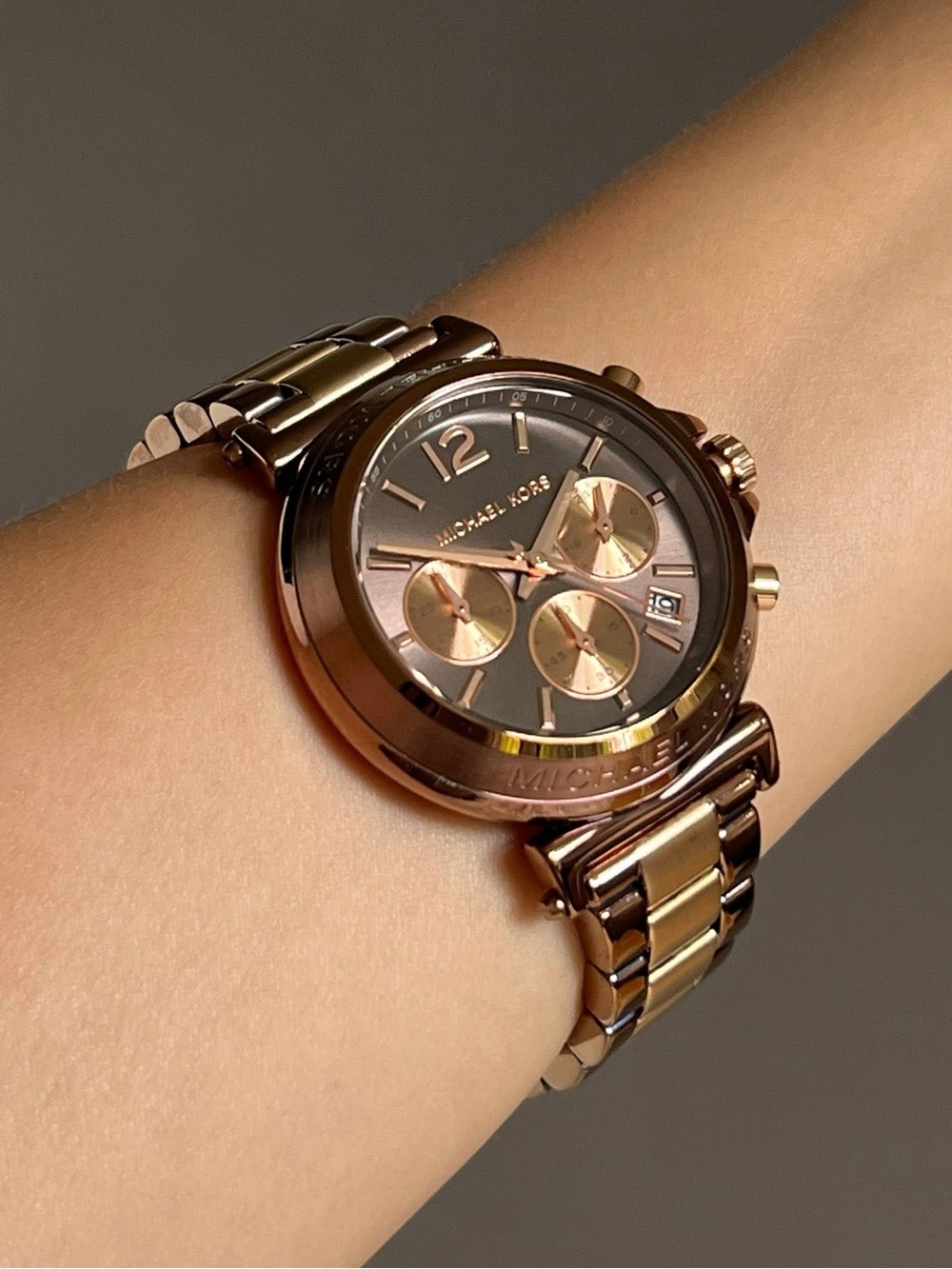 MK7496- Michael Kors Women’s Oversized Maren Two-Tone Watch